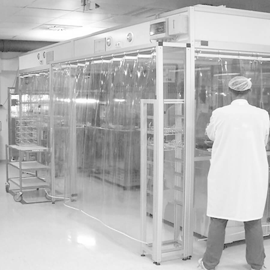 Cleanroom tent at PETEK